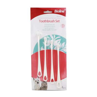 4 Pcs Tooth Brush Small Brush Head Cat Tooth Brush