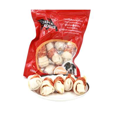 Low Fat Pet Food Dog Snacks Puppy Chews Knotted Bone